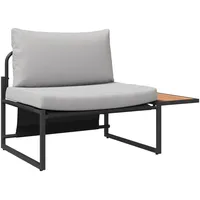 VidaXL Garten-Sofa-Set 2 pcs Hellgrau Stahl