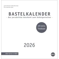 Heye Premium-Bastelkalender weiß mittel 2026: Kalender zum Selbstgestalten: Zeigen