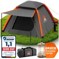 Eloneo aufblasbares Zelt mit Vordach & Luftpumpe, Camping Zelt