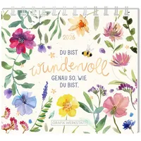 Grafik Werkstatt "Das Original" Mini-Kalender 2026 Du bist wundervoll: