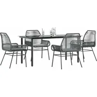 VidaXL Garten-Essgruppe 5-tlg. Grau