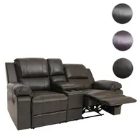 Mendler 2er Kinosessel HWC-H29, Relaxsessel Fernsehsessel Zweisitzer, Getränkehalter Soft