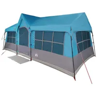 VidaXL Campingzelt mit Fenstern Blau 12 Personen Wasserdicht