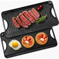 Vevor wendbarer Grillplatte Bratpfanne Griddle aus Gusseisen (492 x