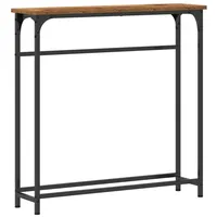 VidaXL Konsolentisch Altholz 75x19,5x75 cm Holzwerkstoff und Stahl