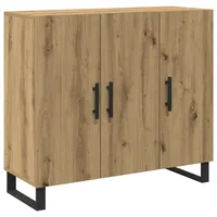 VidaXL Sideboard mit 3 Türen Artisan Eiche 90x34x80 cm