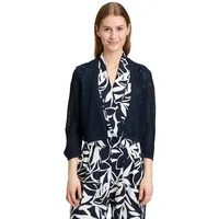 Betty Barclay Strickjacke Sommer-Strickjacke mit 3/4 Arm blau 44