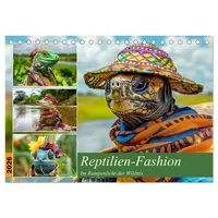 Calvendo Reptilien-Fashion. Im Rampenlicht der Wildnis (Tischkalender 2026 DIN