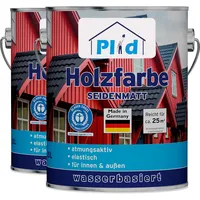 Plid Holzfarbe 5l Weiß, für ca. 50m2 / Holzlack