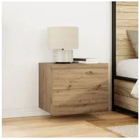 VidaXL Nachttisch Wandmontage Artisan Eiche 50x39x41 cm