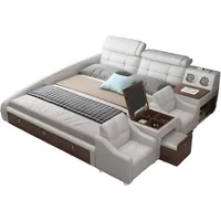 Aea Multifunktions Bett Luxus Design Leder Betten Hotel Doppel