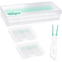 Ilantule Interdentalbürste Weiches Silikon Adaptive doppelseitige Interdentalbürste aus Silikon