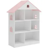[en.casa] Kinderregal 83 x 106,5 x 30 cm Holzwerkstoff