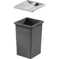 Kuekom Hailo Inneneimer 1129949 dunkelgrau 15 Liter mit Deckel