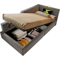 Lanki international Polsterbett Tagesbett Daybett 90x200cm, Schlafsofa mit hydraulischem
