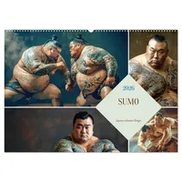 Calvendo Sumo - Japans schwere Ringer (Wandkalender 2026 DIN