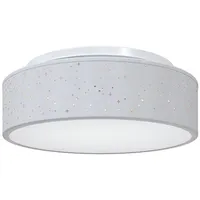 VidaXL Deckenlampe Grau 38 x 13.5 cm Stoff Vidaxl