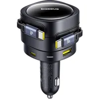 Baseus Enjoyment Max Car Charger with USB-C USB-C Cables