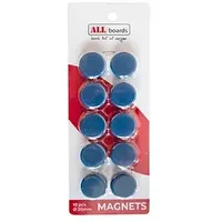 ALLboards Magnet blau, Kunststoff Ø 2,0 x 0,6 cm,