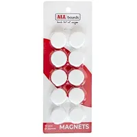ALLboards Magnet weiß, Kunststoff Ø 2,0 x 0,6 cm,