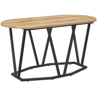 VidaXL Couchtisch Eiche 80x40x40,5 cm Holz und Metall