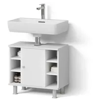 Livinity Livinity® Waschbeckenunterschrank Fucino, Weiß, 60 x 54 cm