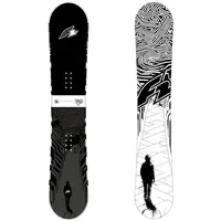 F2 Snowboard Black Deck extra wide Freeride/Freestyle 163w cm