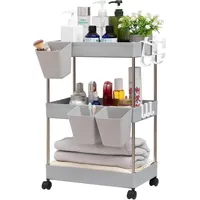 Luxuskollektion Aufbewahrungswagen 3 Ebenen mit Rädern