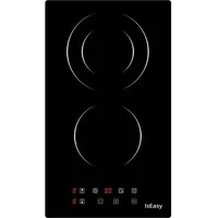 IsEasy LT2V-15 Zwei-Zonen-Keramik-Elektroherd, Kochfeld, Schwarz