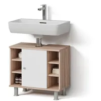 Livinity Livinity® Waschbeckenunterschrank Fucino, Sonoma, 60 x 54 cm