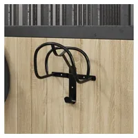 VidaXL Trensenhalter Wandmontage Schwarz Eisen