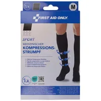 FIRST AID ONLY® Kompressionsstrümpfe, SPORT schwarz Größe M