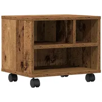 VidaXL Druckerständer mit Rollen Altholz 41x32x33,5 cm Vidaxl