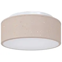 VidaXL Deckenlampe Taupe 30 x 13.5 cm Stoff Vidaxl