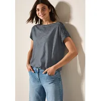 Cecil T-Shirt mit Knopfdetail - grau