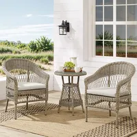 Riess-Ambiente Outdoor Garten-Set ELYSEE natur taupe Polyrattan Aluminium inkl.