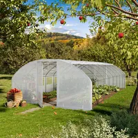 TOOLPORT Foliengewächshaus PE-Plane Weiß 180 g/m2 32 m2