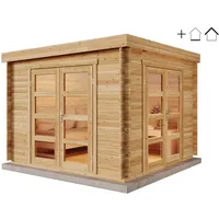 Alpholz Gartenhaus Paloma Beach 3,04 x 3,04 m Beige
