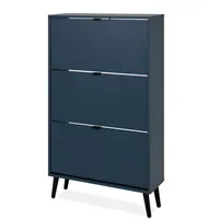 Furn.design Schuhkipper 70 x 125 x 70 cm blau