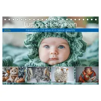 Calvendo Lustige Strick-Ideen (Tischkalender 2026 DIN A5 quer), CALVENDO