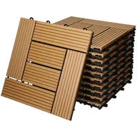 ECD Germany WPC Terrassenfliesen 30 x 30 cm 55er