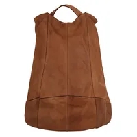 Forty° Tagesrucksack, echt Leder, Made in Italy braun