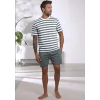 H.I.S. Pyjama gestreift Grün 44/46 (S)