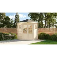 Alpholz Gartenhaus 5-Eck Sunny-A 2,20 x 2,20 m Braun