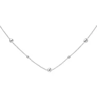 Jobo Collier Herz Kugel Silber 925
