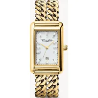 Thomas Sabo WA0429-291-207 Damenuhr Rechteckig goldfarben 22mm 3ATM