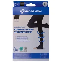 First Aid Only Kompressionsstrumpfhose, offene Spitze schwarz Größe XL