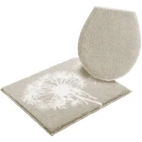 GRUND Badematte Pusteblume Beige 100 x 60 cm
