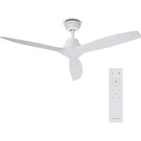 Klarstein Santa Elena Deckenventilator – 52" Echtholzflügel, 6 Stufen,