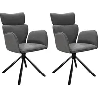 ByLIVING Esszimmerstuhl Seattle Webstoff anthrazit 2er Set